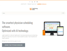 Tablet Screenshot of lightning-bolt.com